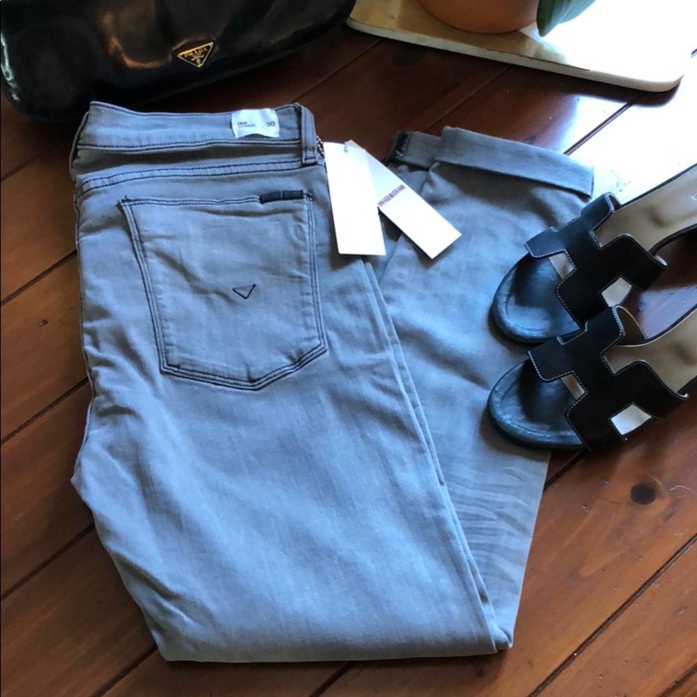 Size 30 Hudson Crop Harkin Jeans - Color: Demu